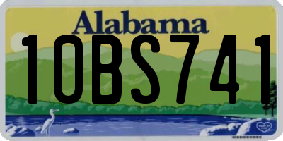 AL license plate 10BS741