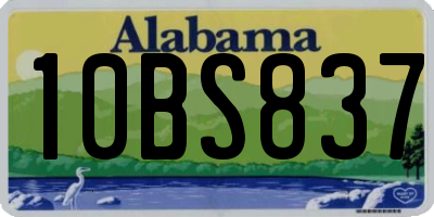 AL license plate 10BS837