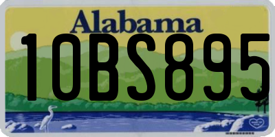 AL license plate 10BS895