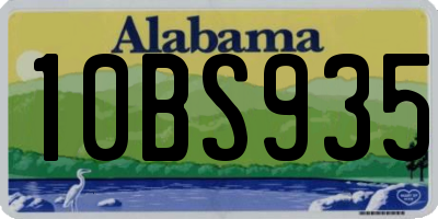AL license plate 10BS935