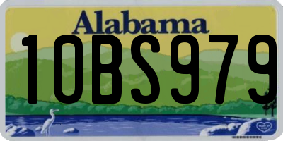 AL license plate 10BS979