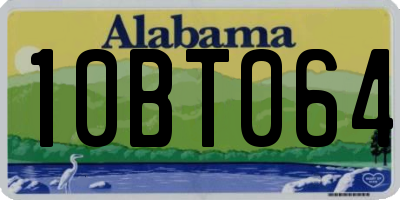 AL license plate 10BT064