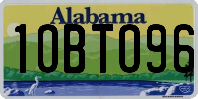 AL license plate 10BT096
