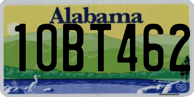 AL license plate 10BT462