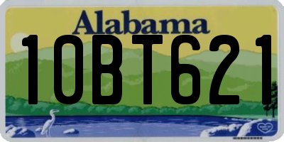 AL license plate 10BT621