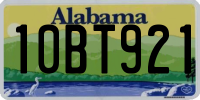 AL license plate 10BT921