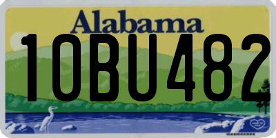 AL license plate 10BU482