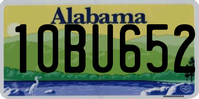 AL license plate 10BU652