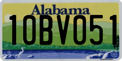 AL license plate 10BV051