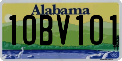 AL license plate 10BV101