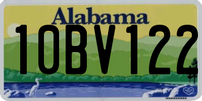 AL license plate 10BV122