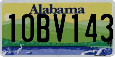 AL license plate 10BV143