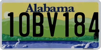 AL license plate 10BV184
