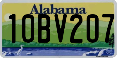 AL license plate 10BV207