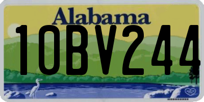 AL license plate 10BV244