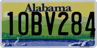 AL license plate 10BV284