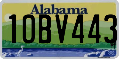 AL license plate 10BV443