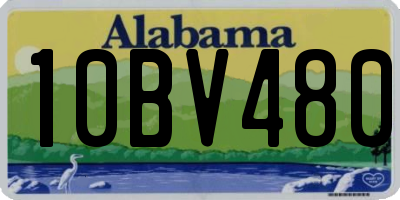 AL license plate 10BV480