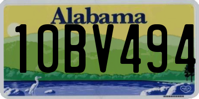 AL license plate 10BV494