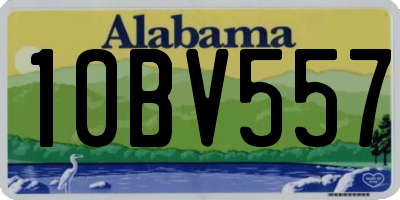 AL license plate 10BV557