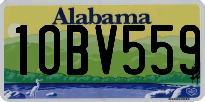 AL license plate 10BV559