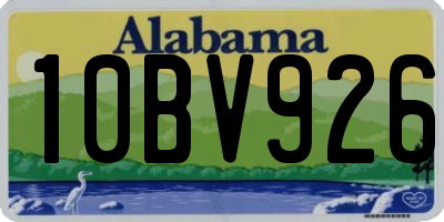 AL license plate 10BV926