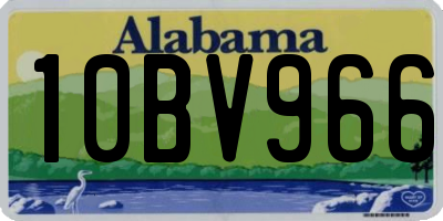 AL license plate 10BV966