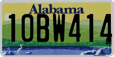 AL license plate 10BW414