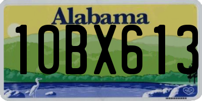 AL license plate 10BX613