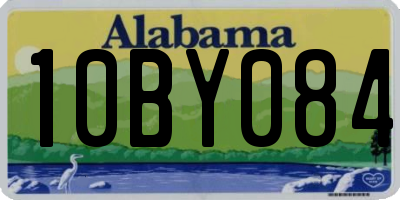 AL license plate 10BY084
