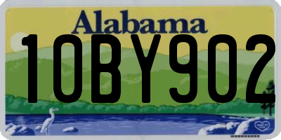 AL license plate 10BY902