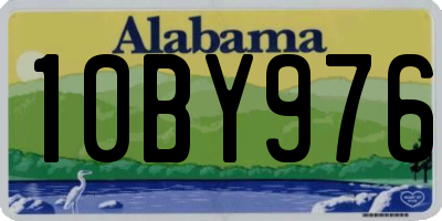 AL license plate 10BY976