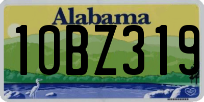 AL license plate 10BZ319