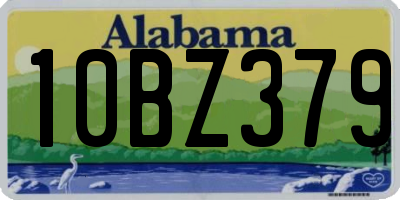 AL license plate 10BZ379