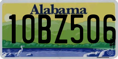 AL license plate 10BZ506