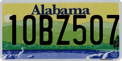 AL license plate 10BZ507