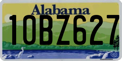 AL license plate 10BZ627