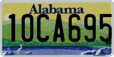 AL license plate 10CA695