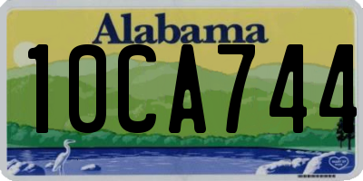 AL license plate 10CA744