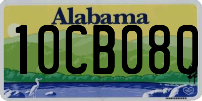 AL license plate 10CB080