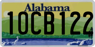 AL license plate 10CB122