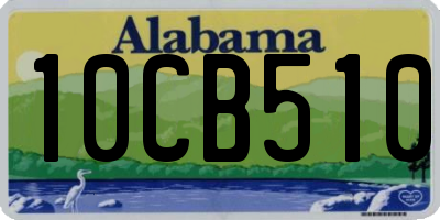 AL license plate 10CB510