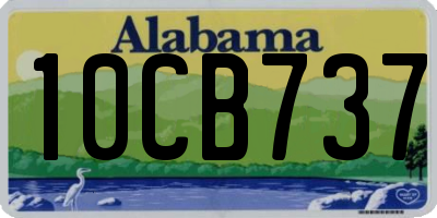 AL license plate 10CB737
