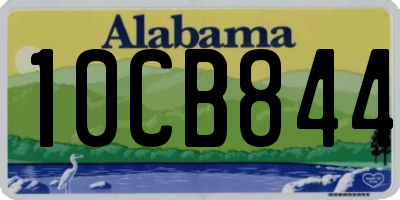 AL license plate 10CB844