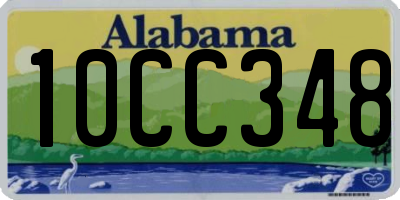 AL license plate 10CC348