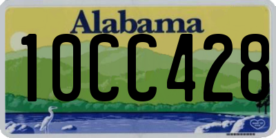 AL license plate 10CC428