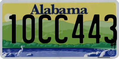 AL license plate 10CC443