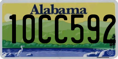 AL license plate 10CC592