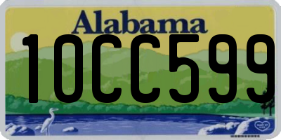 AL license plate 10CC599