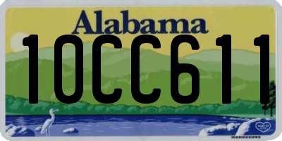 AL license plate 10CC611